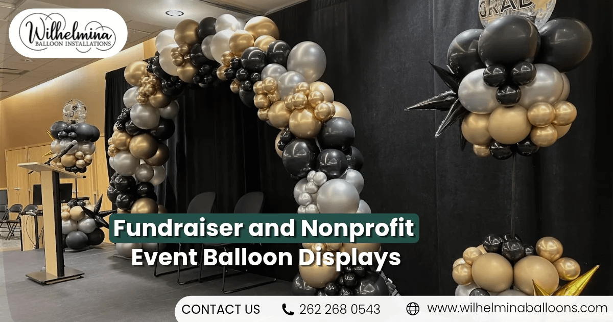 fundraiser balloon decorations
