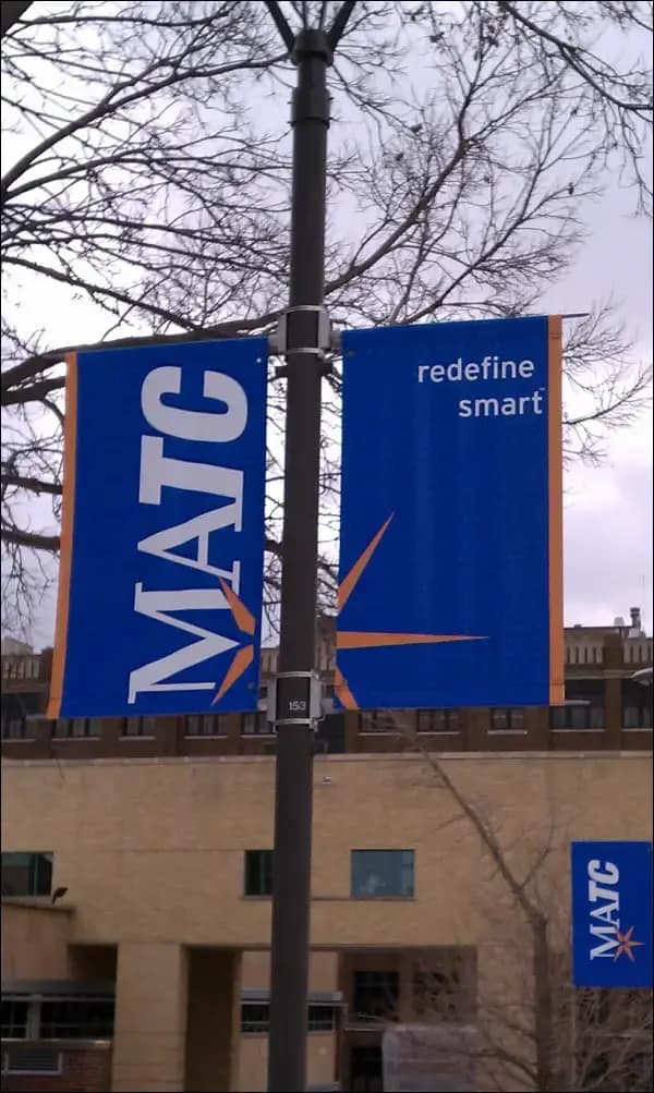 Custom post and panel signage for commercial or institutional use