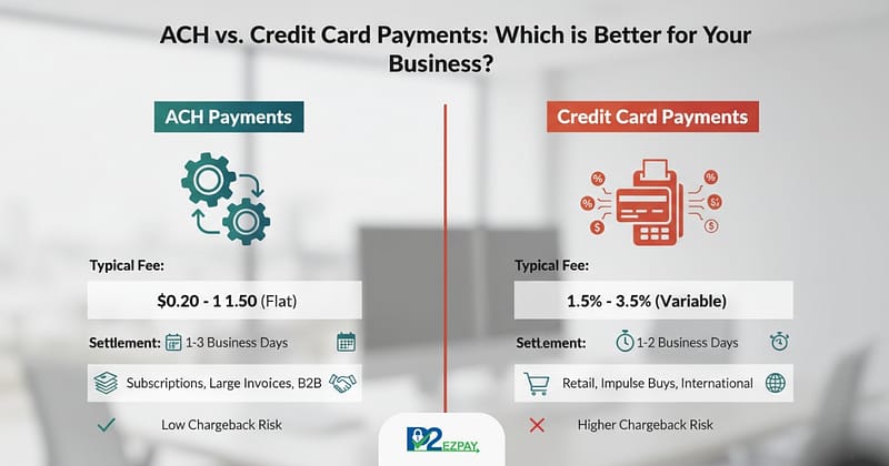 ACH vs Credit Card Payments