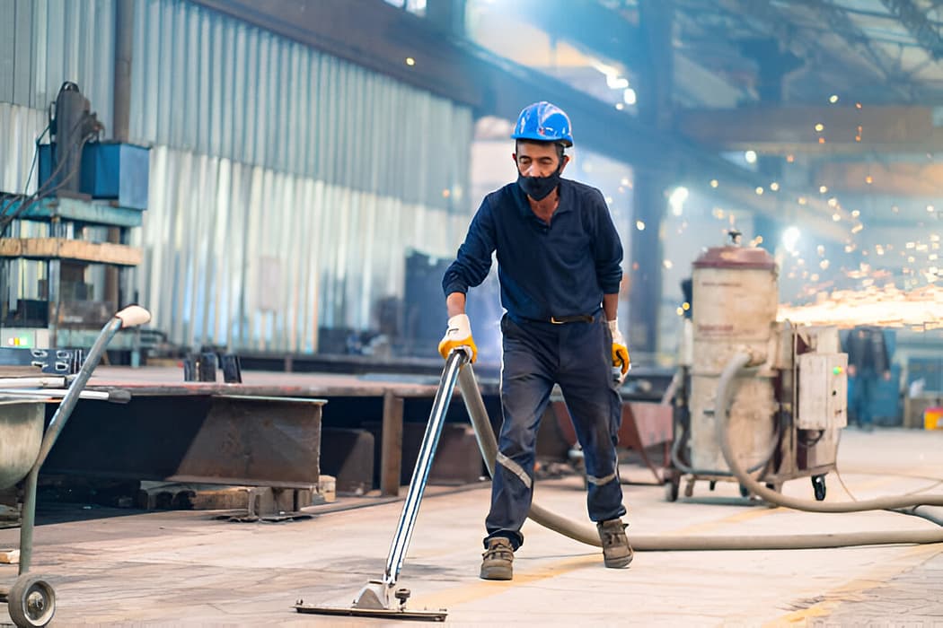 image-1 worker performing industrial cleaning